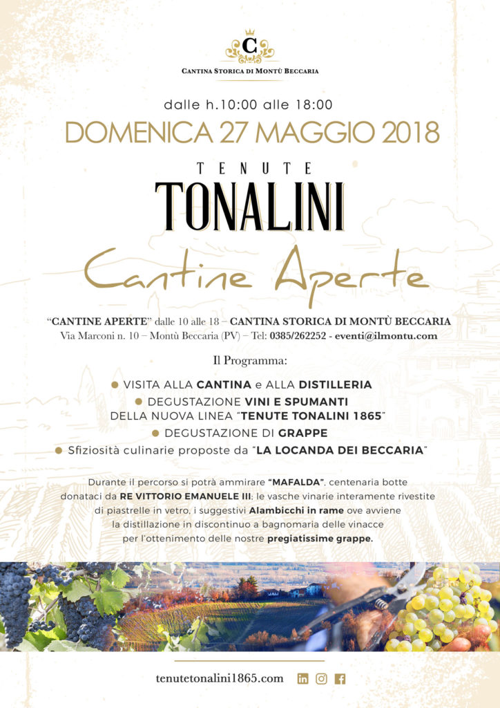 Cantine Aperte 27 maggio 2018